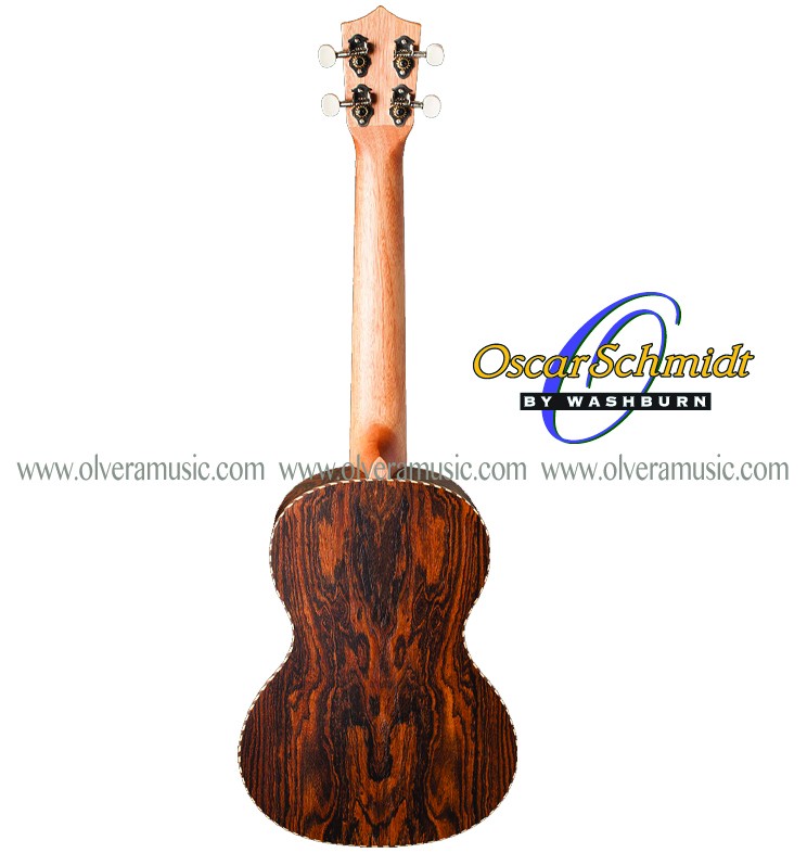 OSCAR SCHMIDT by Washburn Exotic Bacote Wood Ukulele - Concert