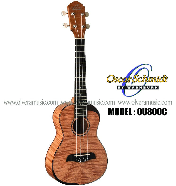 OSCAR SCHMIDT by Washburn Comfort Body Flame Maple Wood - Concert