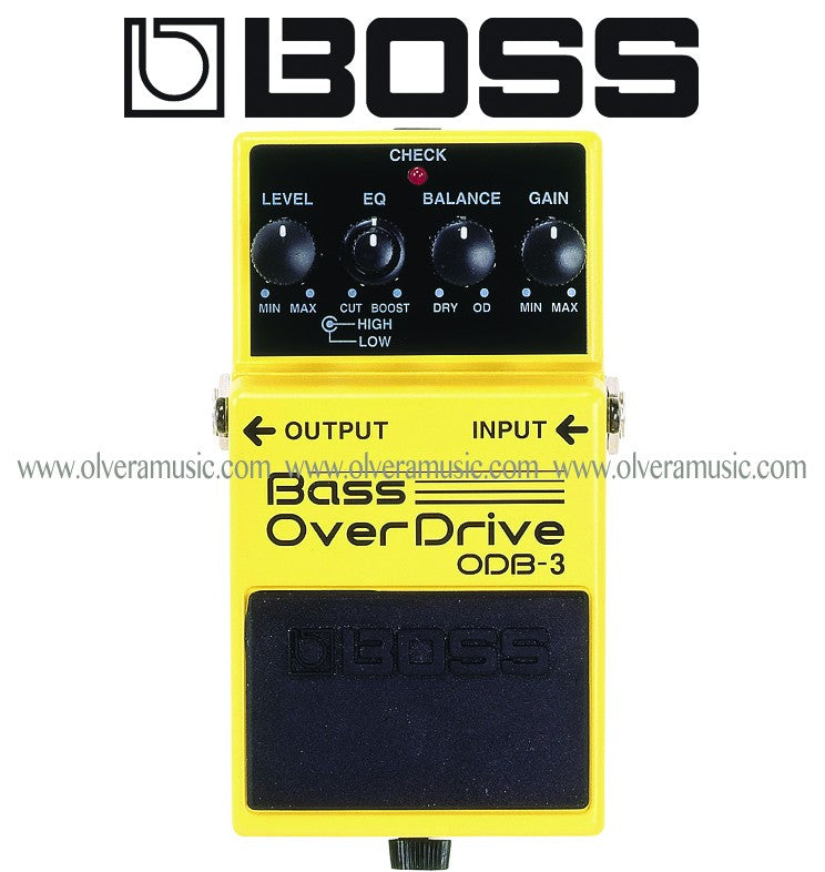 BOSS Bass OverDrive Bass Effects Pedal