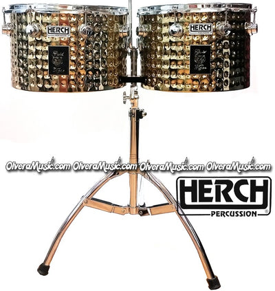 HERCH Timbales Custom (Gold Tiger) - Disponible solo sobre pedido.