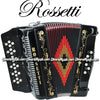 ROSSETTI Diatonic 34 Button Accordion - Black