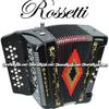 ROSSETTI Diatonic 34 Button Accordion - Black