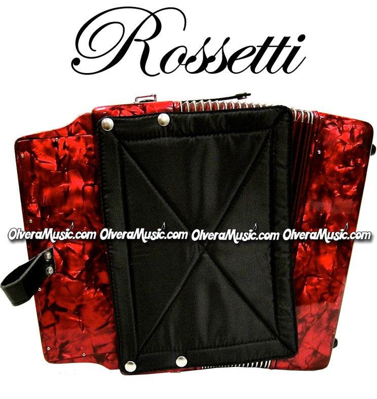 ROSSETTI Diatonic Button Accordion - Pearl Red