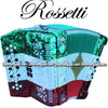 ROSSETTI Diatonic Button Accordion - TriColor Red-White-Green