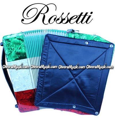 ROSSETTI Diatonic Button Accordion - TriColor Red-White-Green