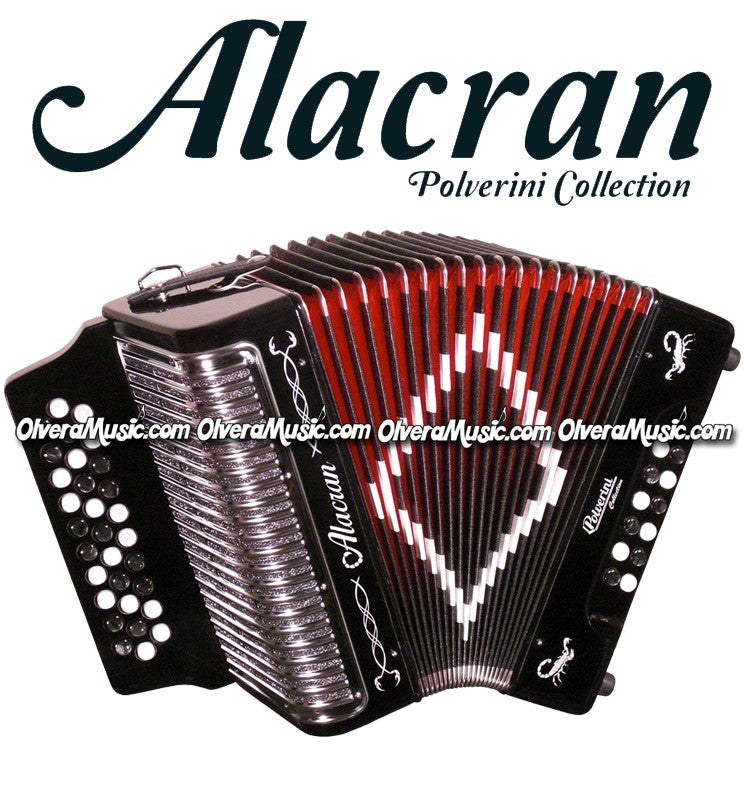 ALACRAN Button Accordion 3112 - Black