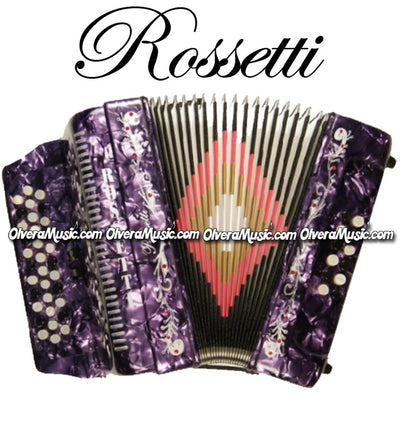 ROSSETTI Diatonic Button Accordion - Pearl Purple