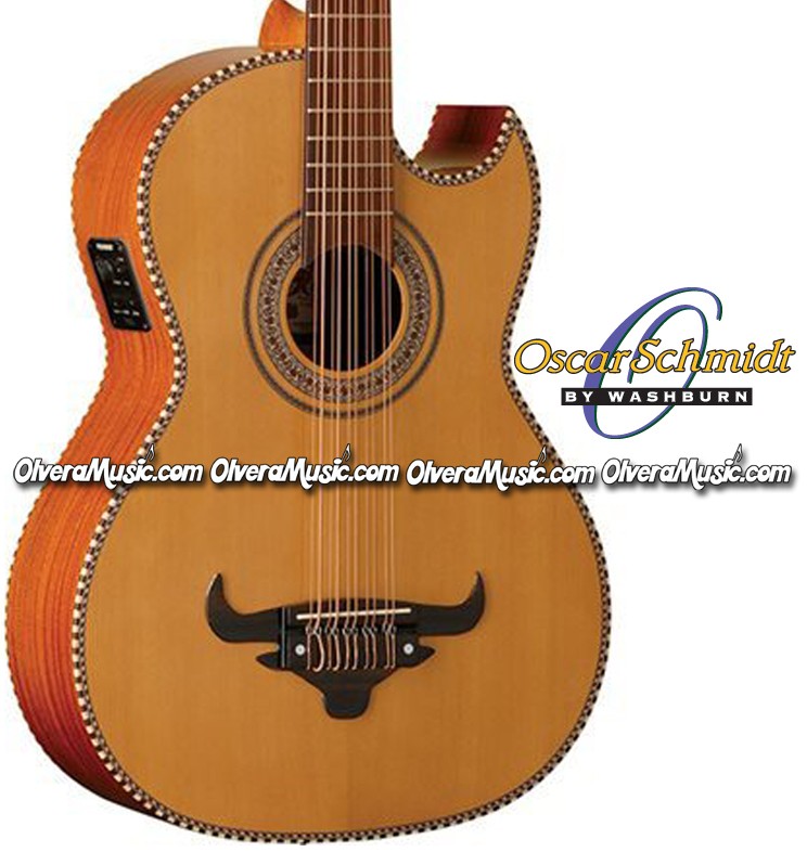 OSCAR SCHMIDT by Washburn Acoustic/Electric Bajo Quinto