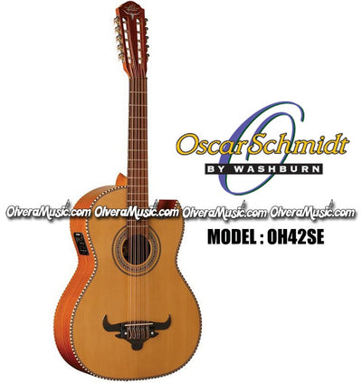 OSCAR SCHMIDT by Washburn Acoustic/Electric Bajo Quinto