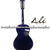 ALI ACHA Bajo Quinto Tradicional (ABQAMFCMAY3) Madera de Ciprés Azúl con Negro - Disponible solo sobre pedido.