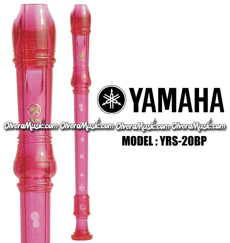 YAMAHA Student Model Plastic Soprano (Recorder) - Translucent Pink