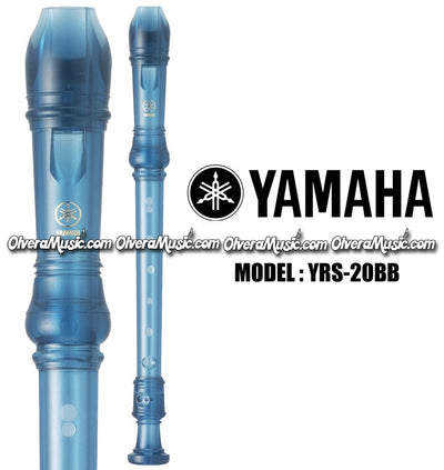 YAMAHA Student Model Plastic Soprano (Recorder) - Translucent Blue