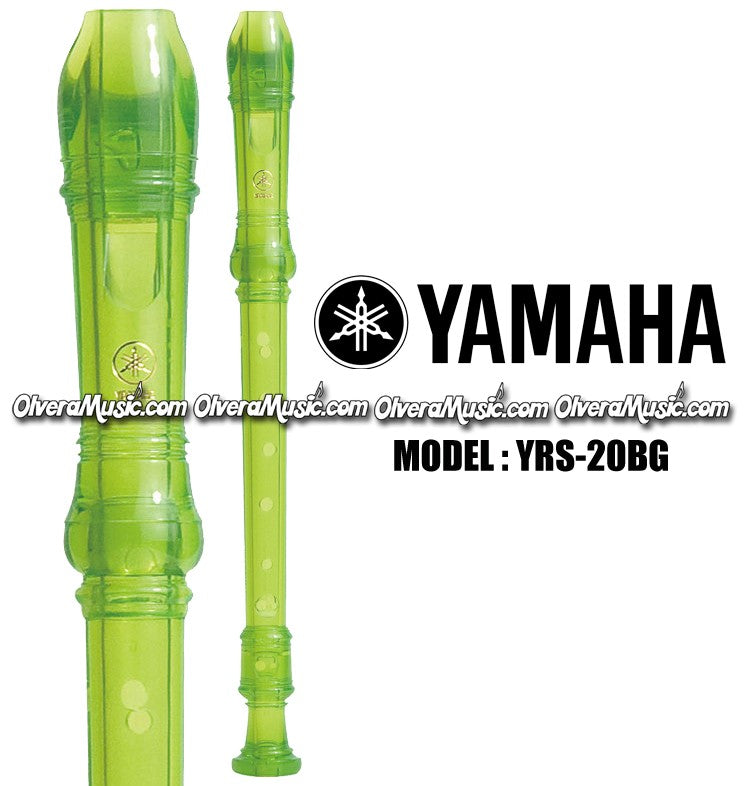 YAMAHA Student Model Plastic Soprano (Recorder) - Translucent Green