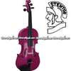 STENTOR "Harlequin Series" Student Model Violin Outfit - Raspberry Pink