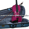 STENTOR "Harlequin Series" Student Model Violin Outfit - Raspberry Pink