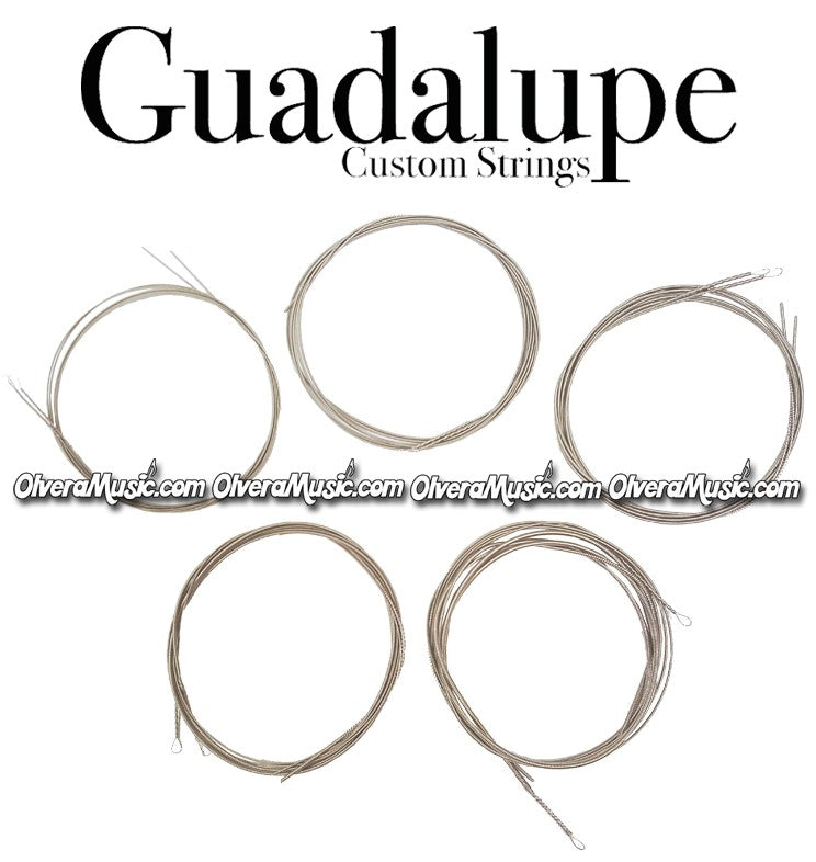 GUADALUPE Bajo Quinto Complete String Set - Nickeled Steel