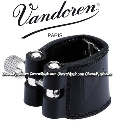 VANDOREN Leather Bb Clarinet Ligature & Plastic Cap