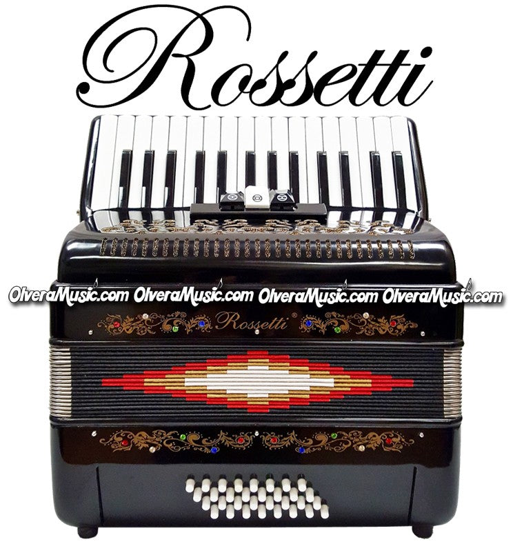 ROSSETTI Piano Accordion - Black