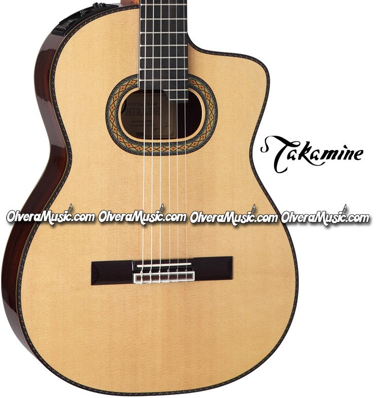 TAKAMINE Classical & Hirade Acoustic/Electric Guitar - Gloss Natural Finish