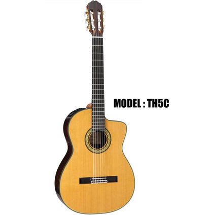 TAKAMINE Classical & Hirade Acoustic/Electric Cutaway Guitar - Gloss Natural Finish