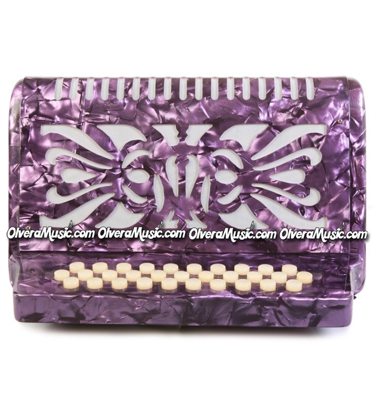 ROSSETTI Diatonic Button Accordion - Pearl Purple